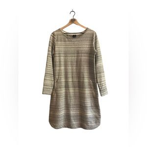 Gap Maternity Dress - Gray Stripes - Sweater Material